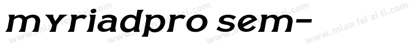 myriadpro sem字体转换